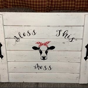 Rustic Farmhouse noodle board/stove cover